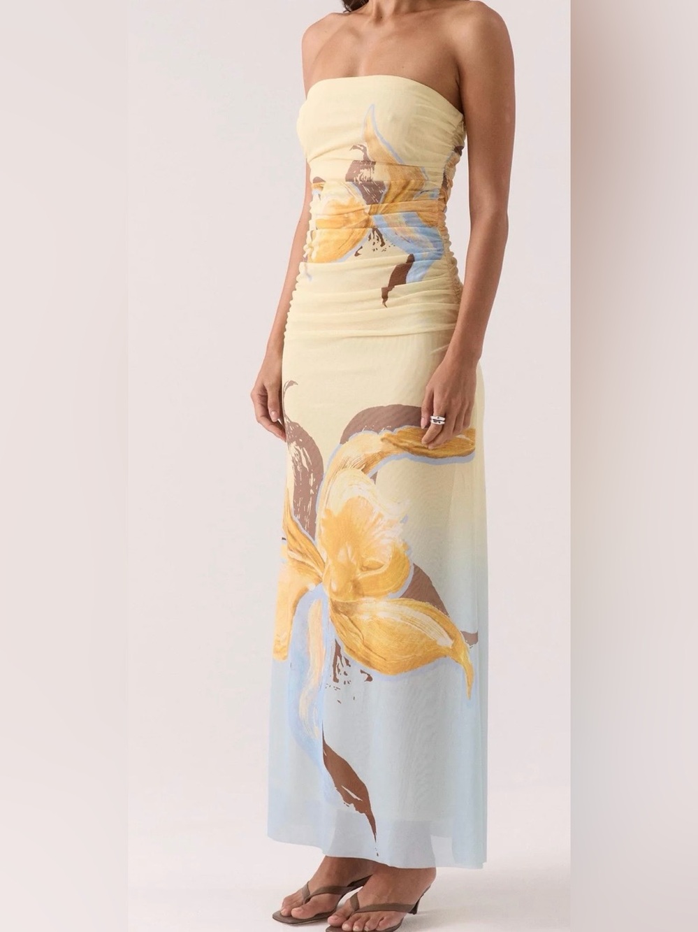 NWT SOVERE Dahlia Strapless Maxi Dress - XS - Picture 2 of 7